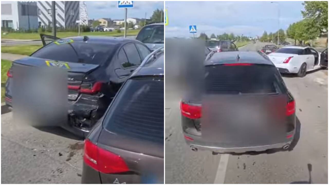 Šilainiuose – trijų automobilių avarija: šįkart kaltas ne BMW
