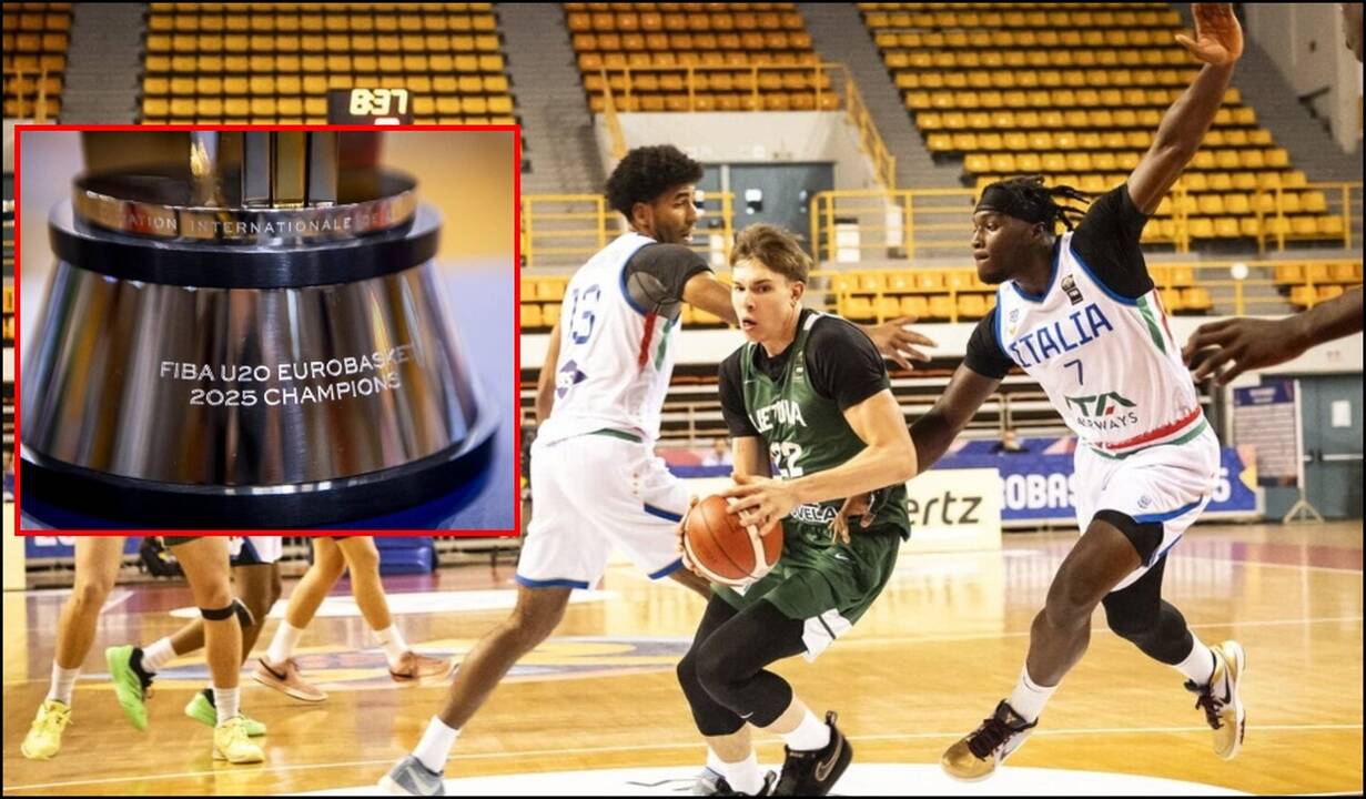 Europos čempionato finale Lietuvos dvidešimtmečiai krito prieš italus 