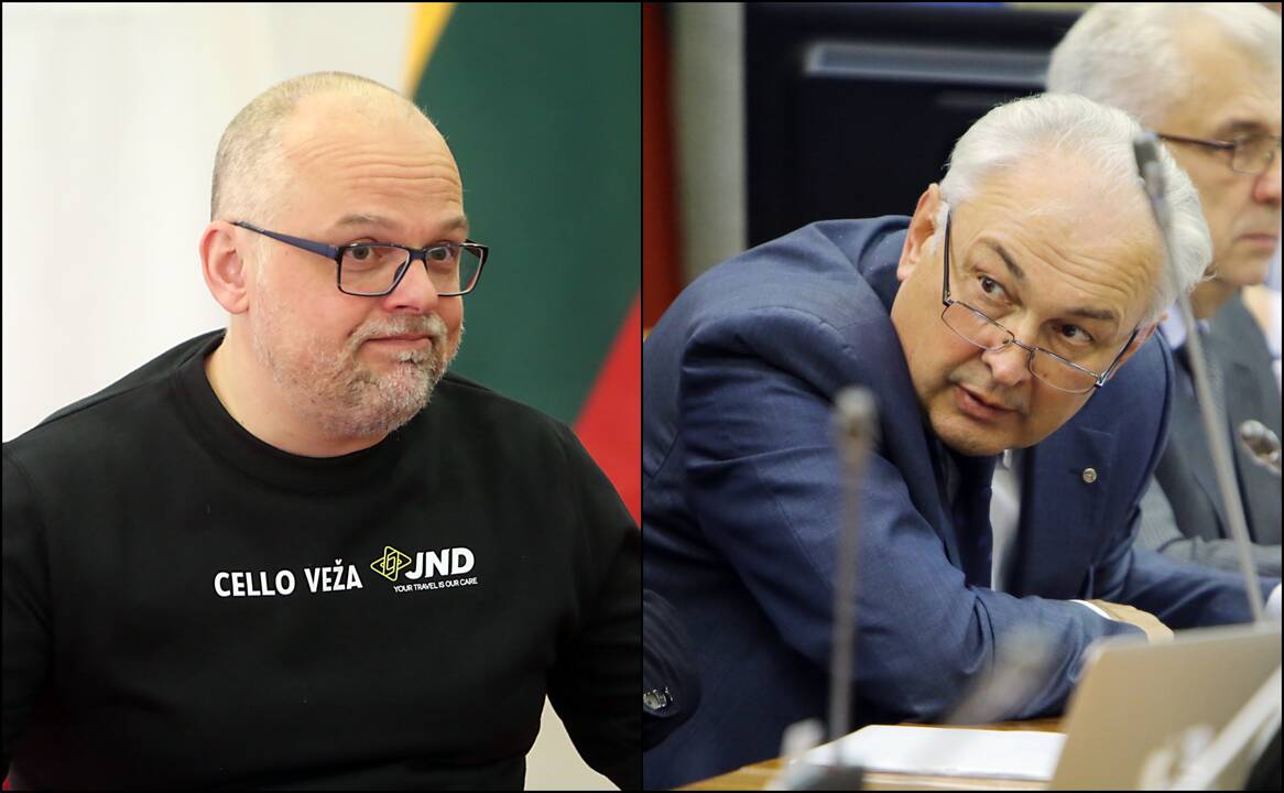 Mindaugas Bačkus (kairėje) ir Benediktas Petrauskas (dešinėje)