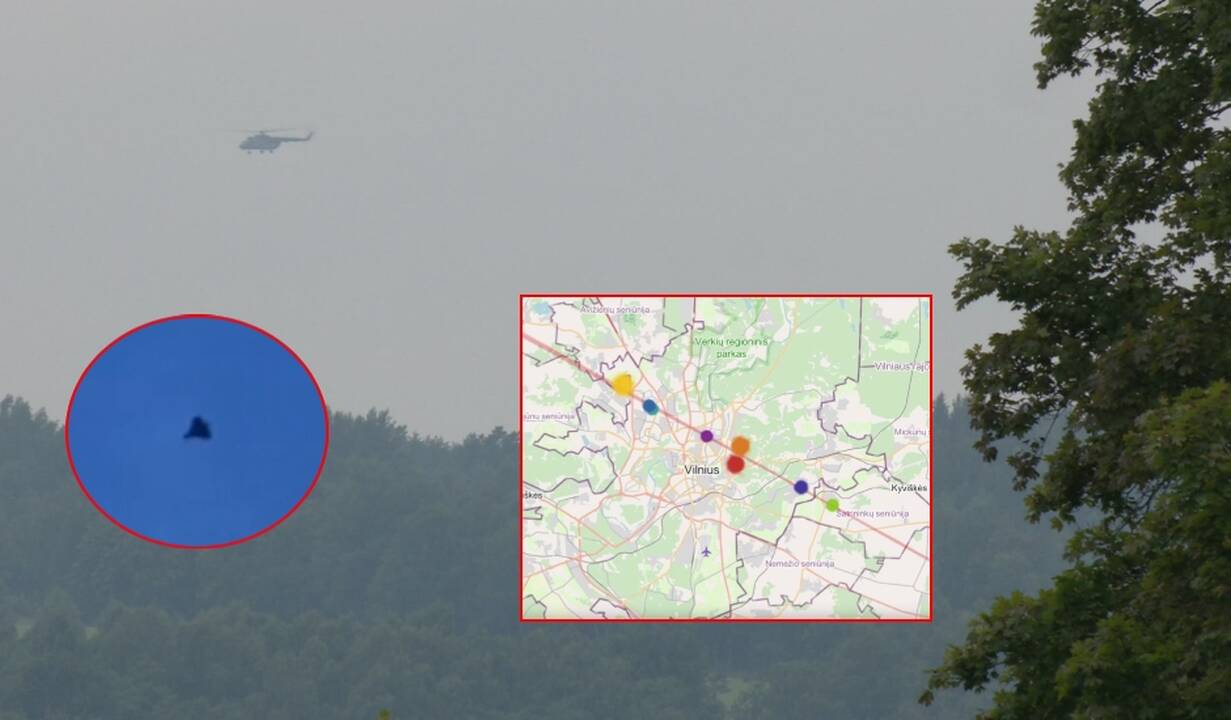 Prakalbo droną užfiksavęs liudininkas: garso tikrai nesumaišysi, ir vaizdas – tas trikampis