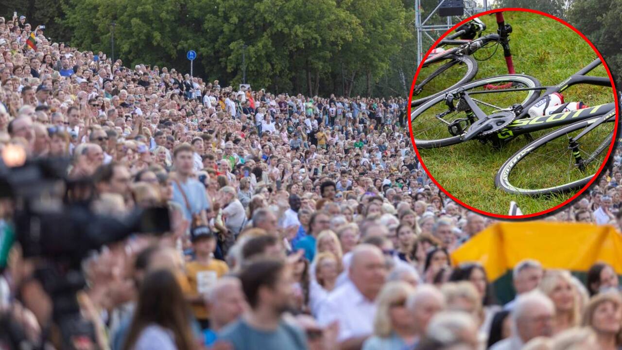 Valstybės dienos renginyje – neblaivaus dviratininko šou: sužalota kviestinė viešnia