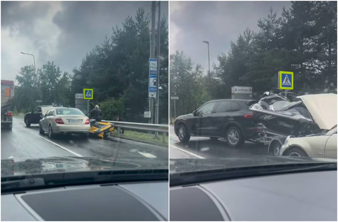 Ateities plente – „Mercedes-Benz“ ir „Porshe“ avarija