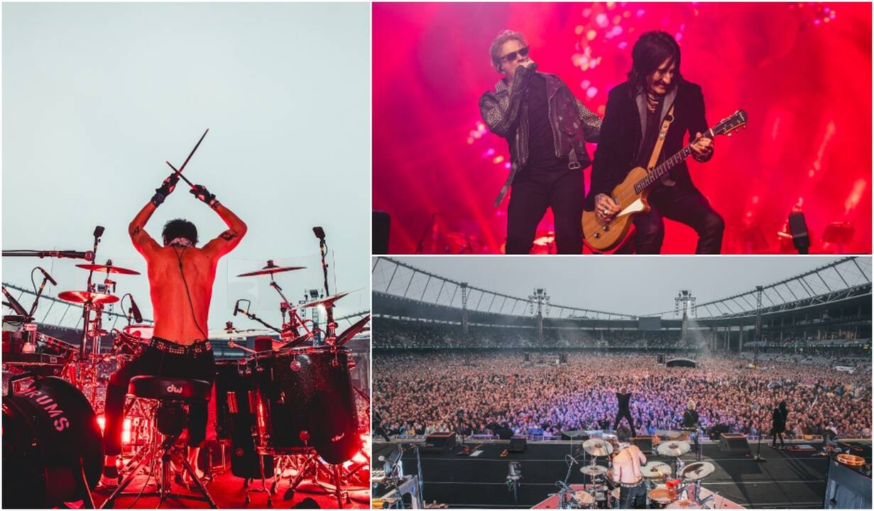 Istorinė akimirka – Kaune nugriaudėjo „Guns N’ Roses“ koncertas: scena liepsnojo šviesomis