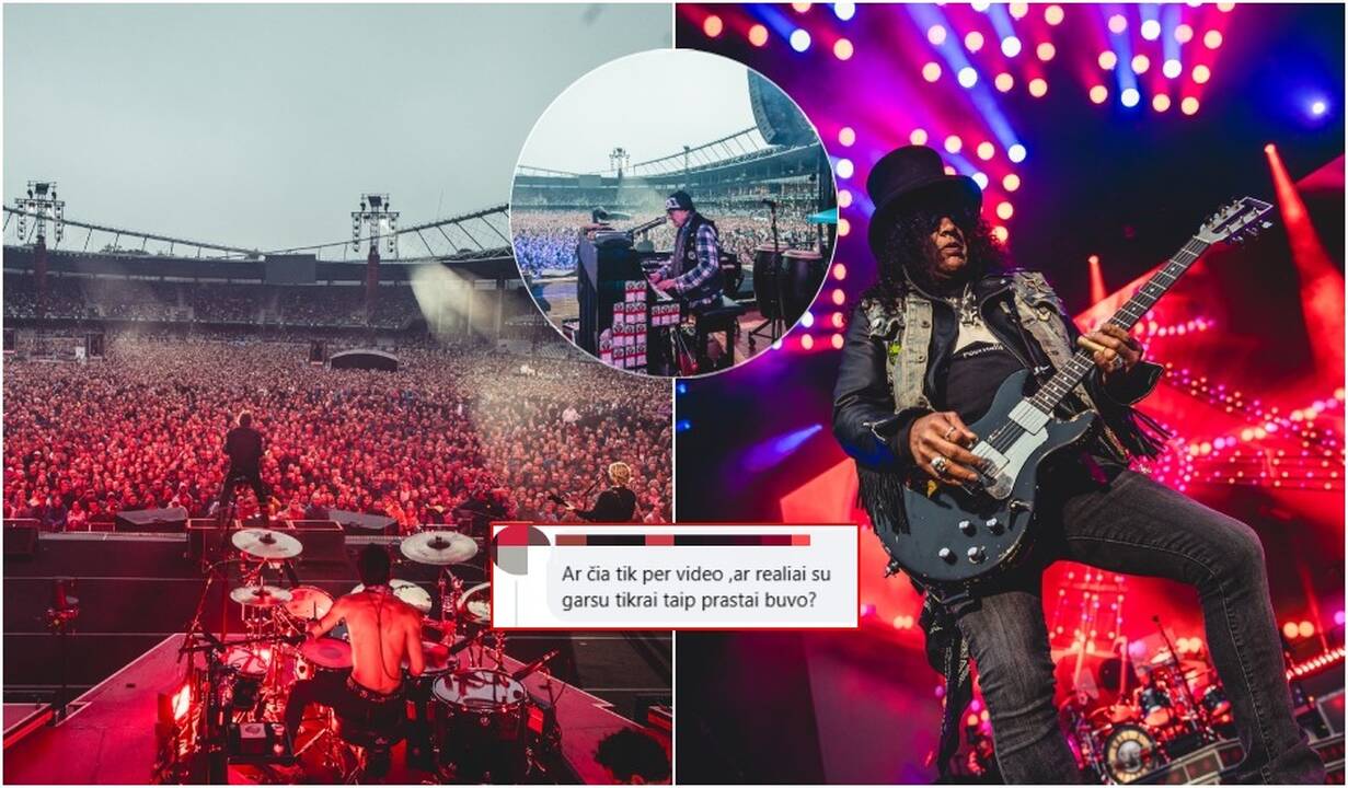 Po „Guns N’ Roses“ koncerto – žiūrovų kritika: ar garsistas man apmokės ausų operaciją?