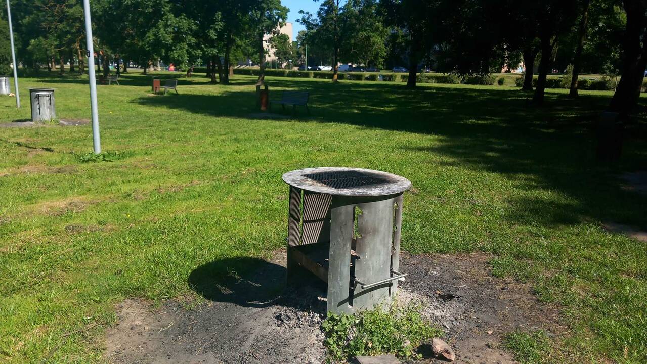 Patogumas: Malūno tvenkinio parkas – viena populiariausių miesto poilsio zonų, kurioje yra ir speciali vieta mėsai kepti.