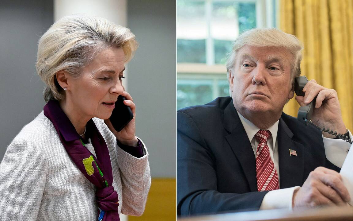 Trumpas ir Von der Leyen aptarė prekybos perspektyvas
