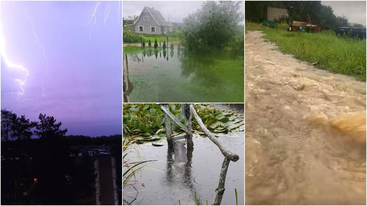 Dalis Lietuvos skęsta: tik valties trūksta