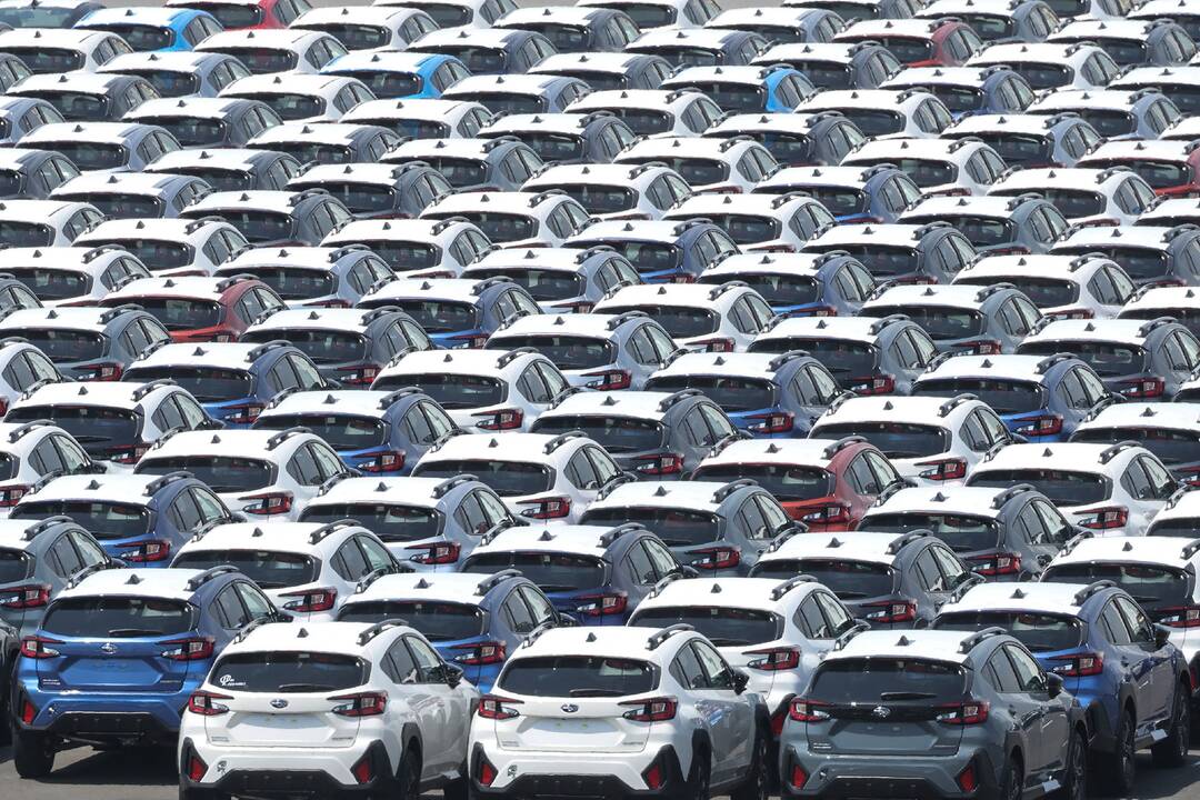 Trumpui grasinant muitais, Japonijos automobilių eksportas į JAV smarkiai sumažėjo