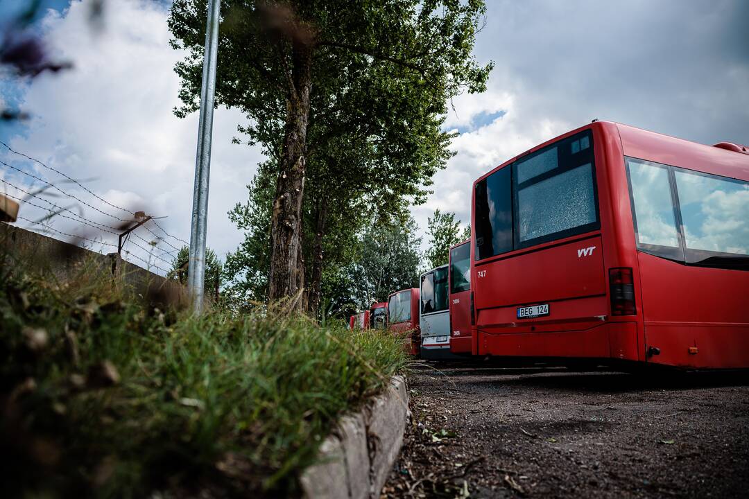Vilniuje, kaip įtariama, apšaudyti 25 miesto autobusai
