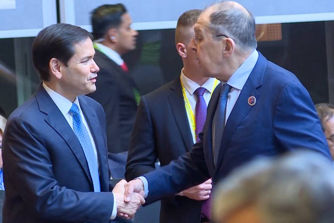 Marco Rubio ir Sergejus Lavrovas