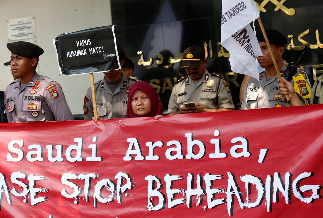 Šiemet Saudo Arabijoje mirties bausmė jau įvykdyta daugiau nei 100 užsieniečių