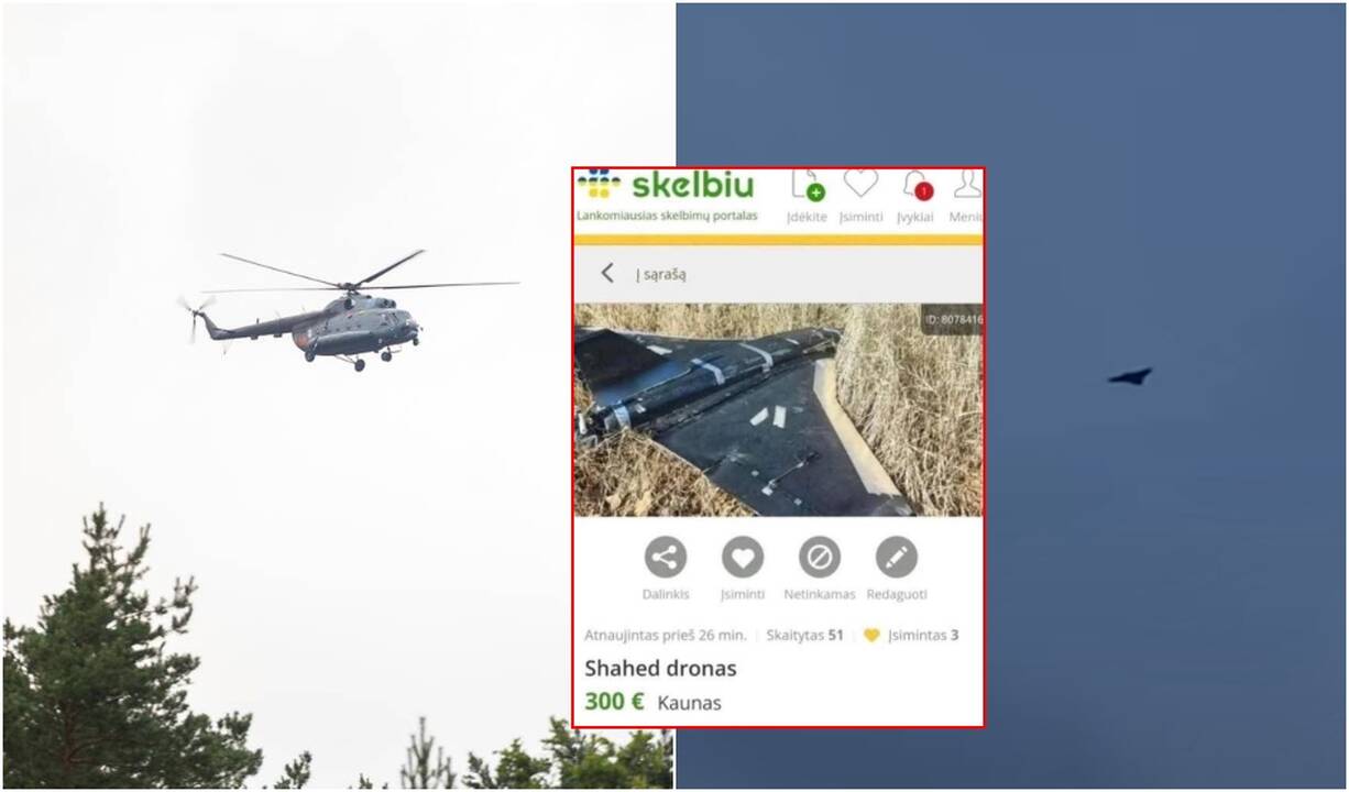 „Beveik kaip naujas“: Lietuvoje vykstant drono paieškoms – netikėtas pasiūlymas skelbimų portale