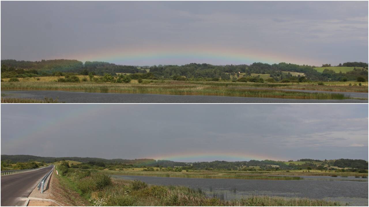 Danguje – neįprasta vaivorykštė: meteorologas paaiškino, kada taip nutinka