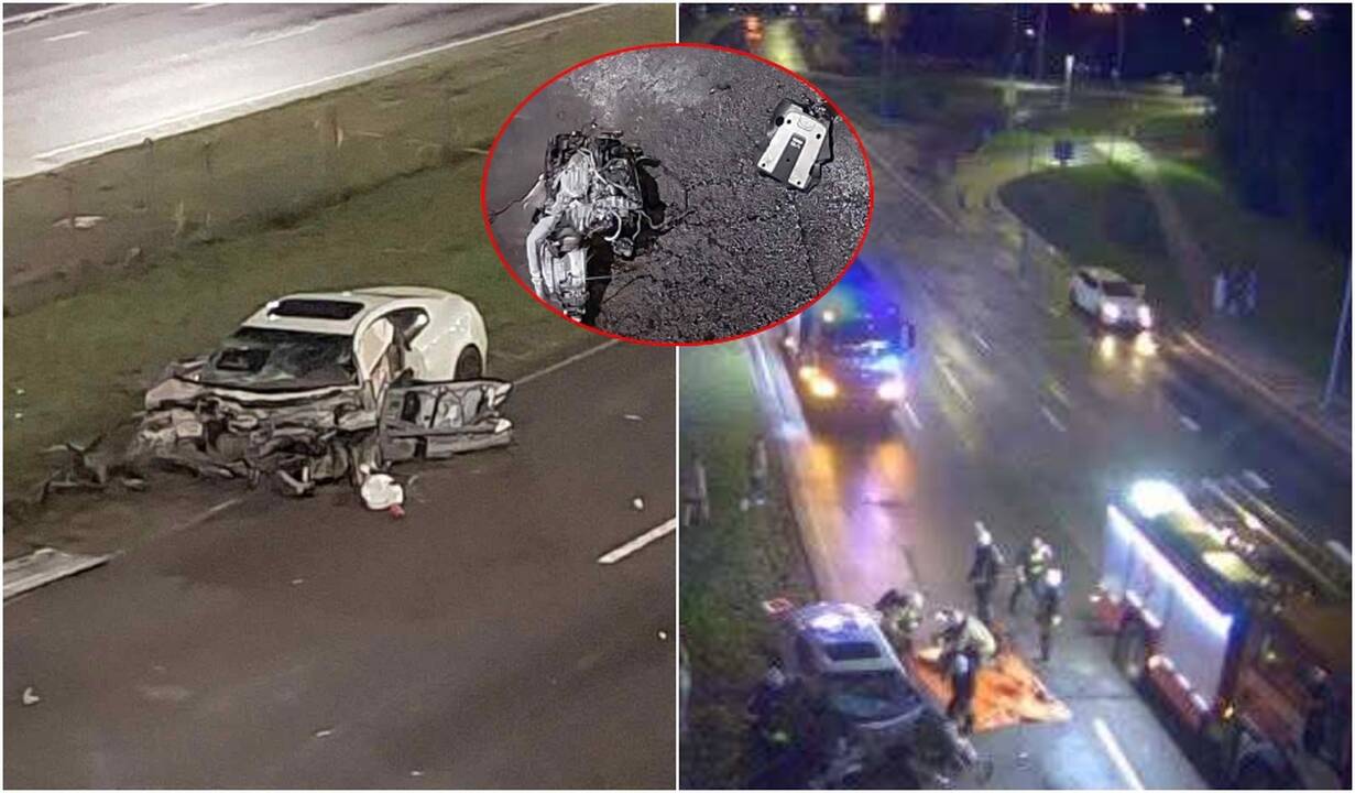 Šiurpi naktis Vilniuje: užsidegė automobilio variklis, viduje buvo du žmonės
