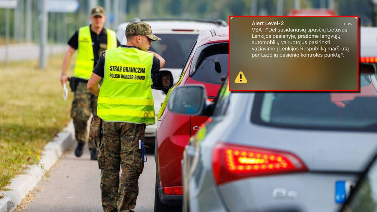 Informuoja vykstančius į Lenkiją: pasienyje formuojasi spūstys