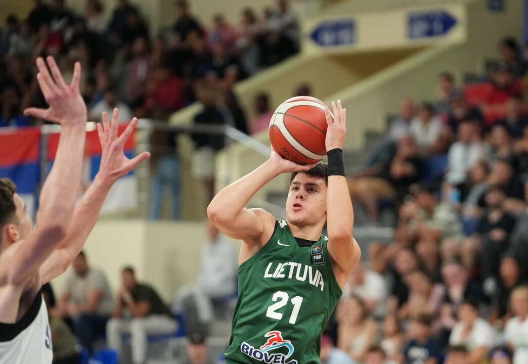 U16 Europos krepšinio čempionatas: Lietuva – Serbija 86:99
