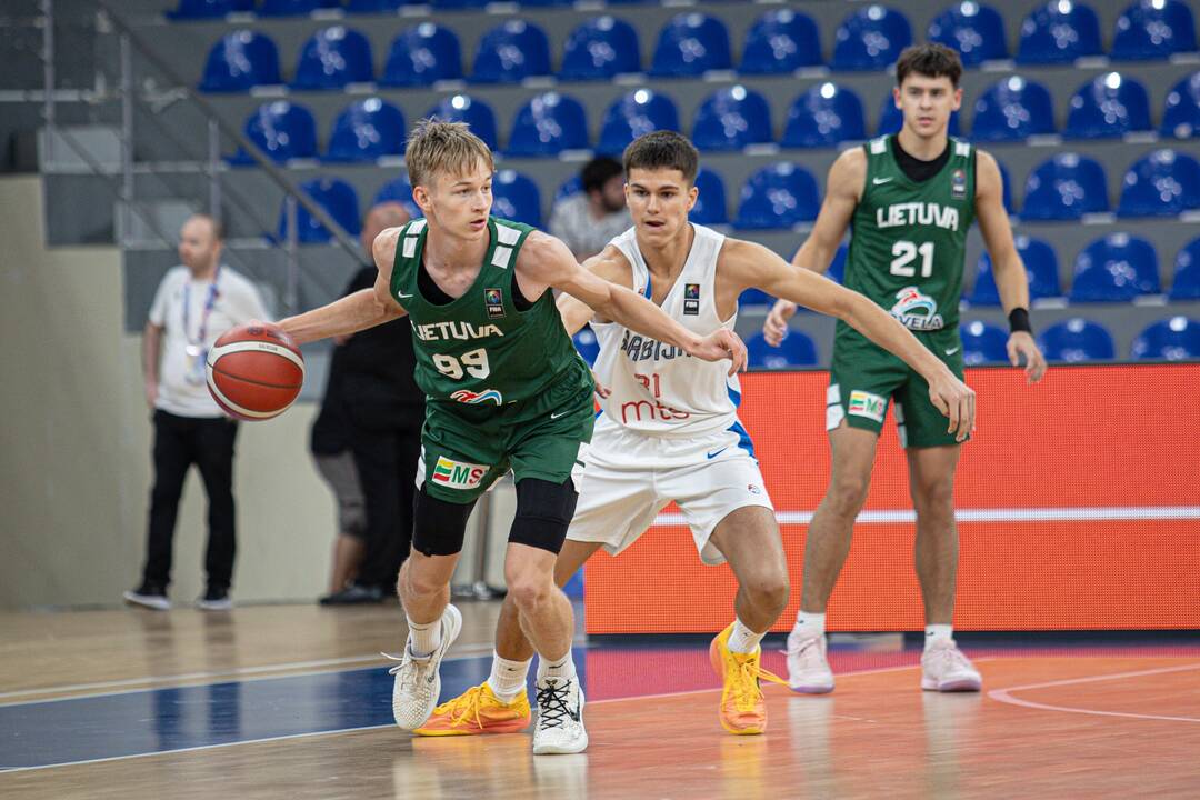 U16 Europos krepšinio čempionatas: Lietuva – Serbija 86:99