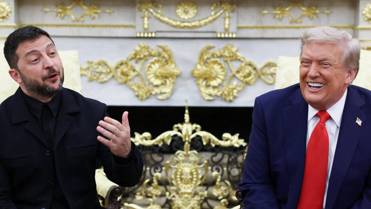 Volodymyras Zelenskis ir Donaldas Trumpas