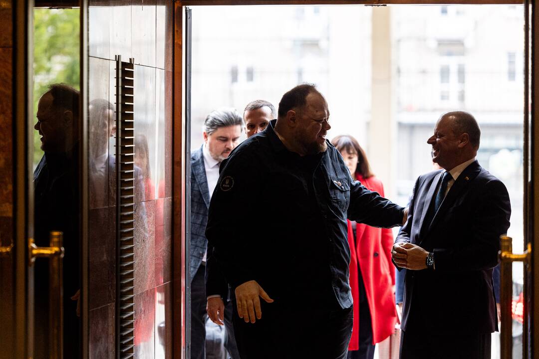 Saulius Skvernelis ir Ruslanas Stefančukas