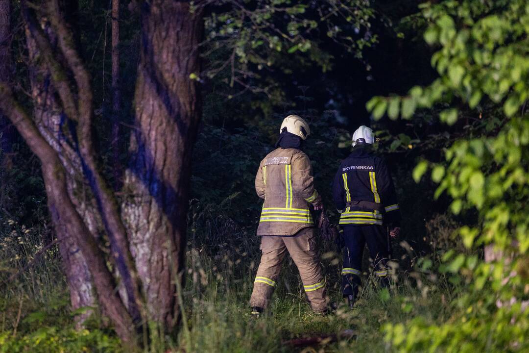 Molėtų rajone sudegė namas, įtariamas padegimas
