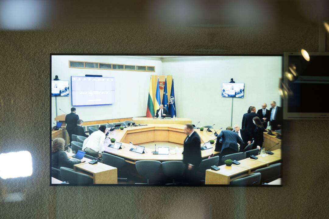 Vyriausybės posėdis dėl Gintauto Palucko atsistatydinimo
