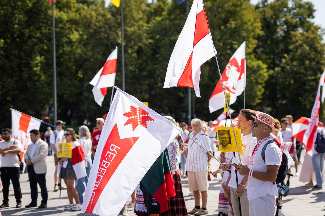 Lietuvos baltarusių mitingas prieš A. Lukašenkos režimą