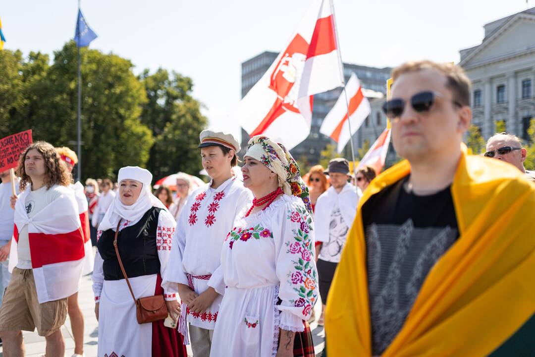 Lietuvos baltarusių mitingas prieš A. Lukašenkos režimą
