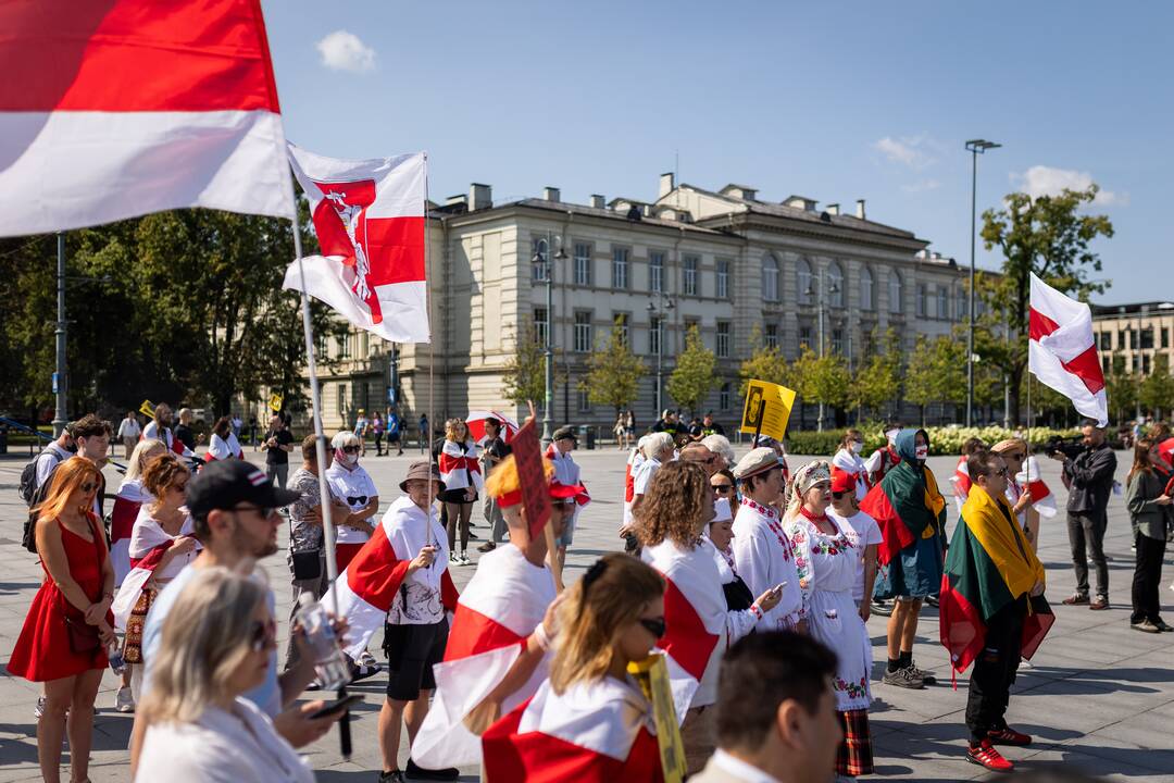 Lietuvos baltarusių mitingas prieš A. Lukašenkos režimą