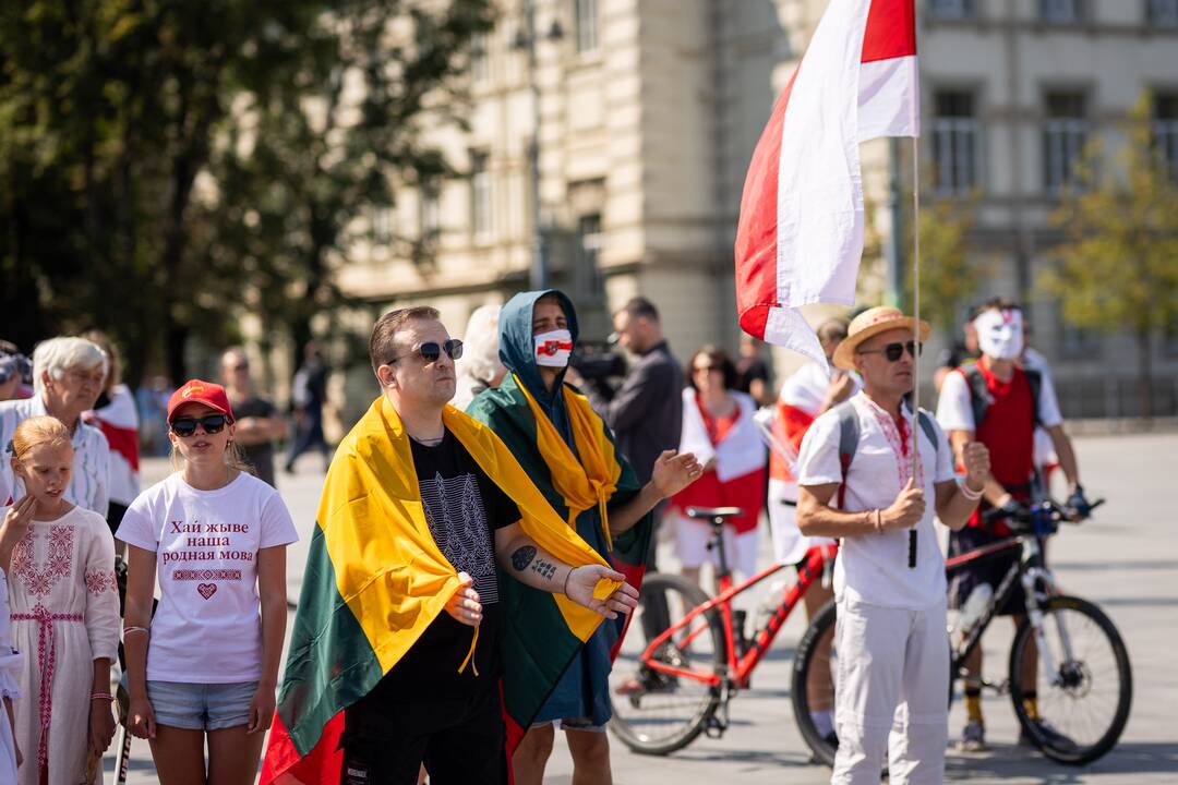 Lietuvos baltarusių mitingas prieš A. Lukašenkos režimą
