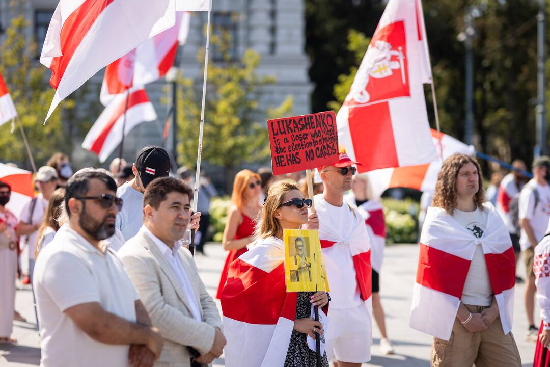 Lietuvos baltarusių mitingas prieš A. Lukašenkos režimą