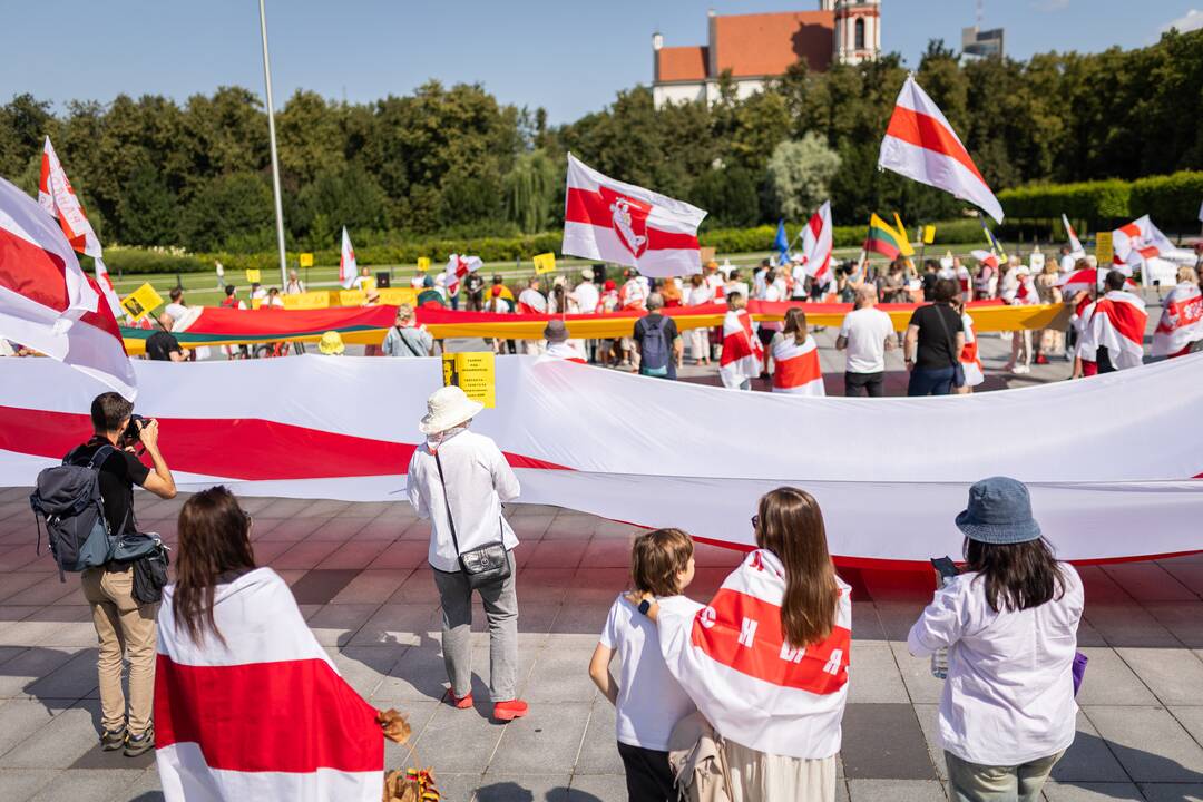 Lietuvos baltarusių mitingas prieš A. Lukašenkos režimą