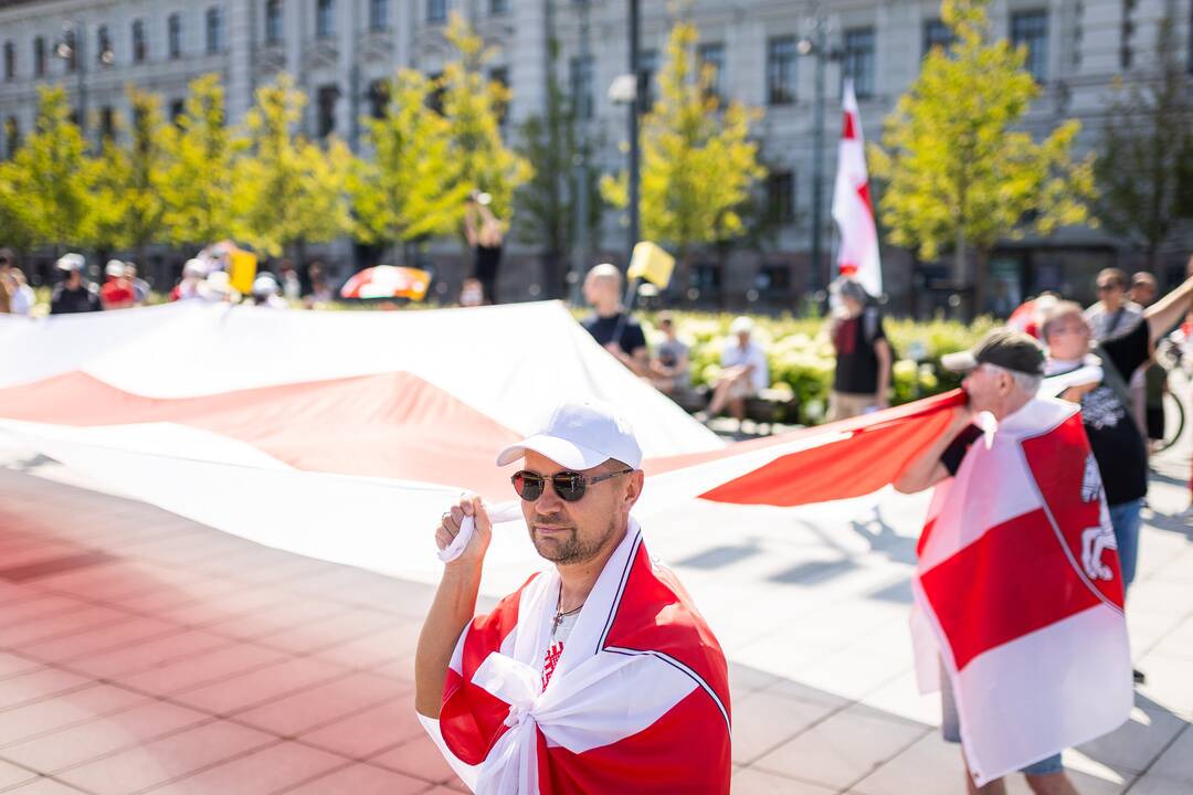Lietuvos baltarusių mitingas prieš A. Lukašenkos režimą