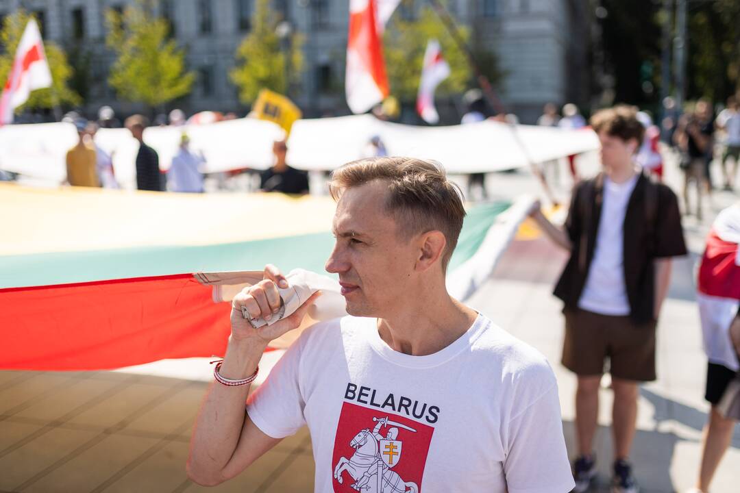Lietuvos baltarusių mitingas prieš A. Lukašenkos režimą