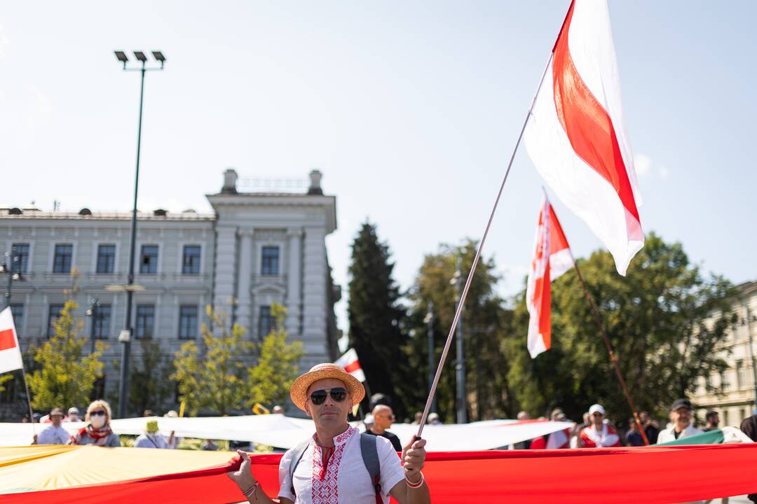 Lietuvos baltarusių mitingas prieš A. Lukašenkos režimą