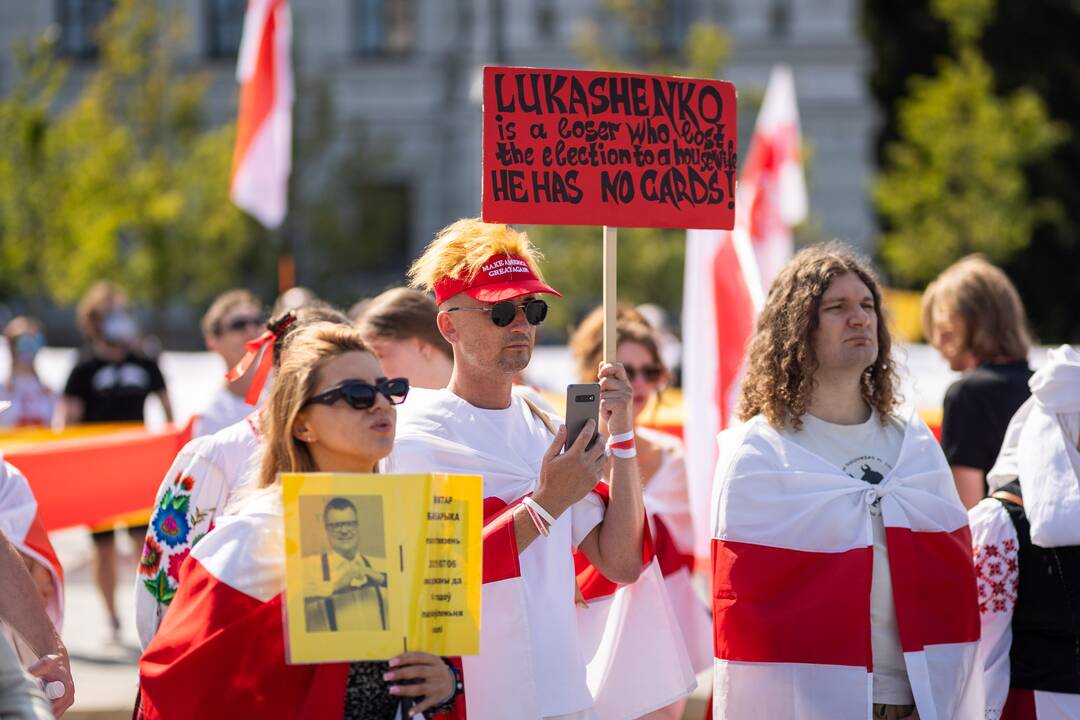 Lietuvos baltarusių mitingas prieš A. Lukašenkos režimą