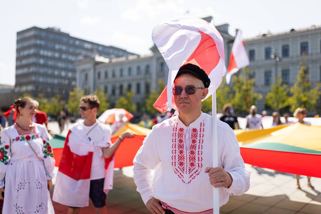 Lietuvos baltarusių mitingas prieš A. Lukašenkos režimą