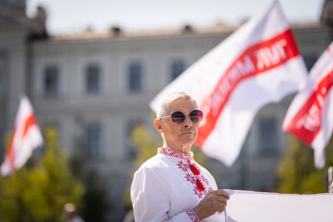 Lietuvos baltarusių mitingas prieš A. Lukašenkos režimą