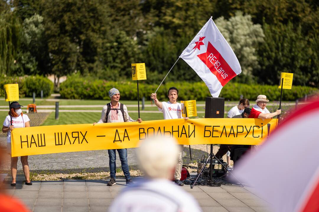 Lietuvos baltarusių mitingas prieš A. Lukašenkos režimą