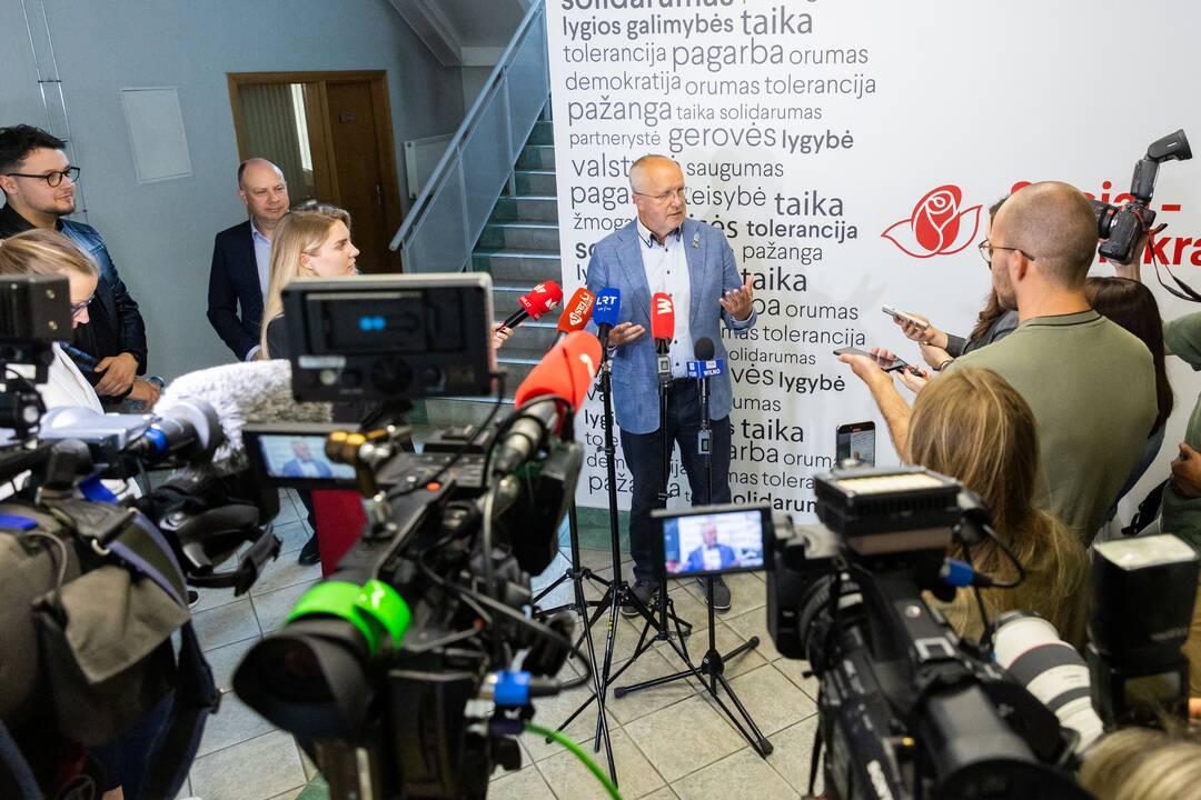 LSDP susitiko su Lietuvos valstiečių ir žaliųjų sąjunga