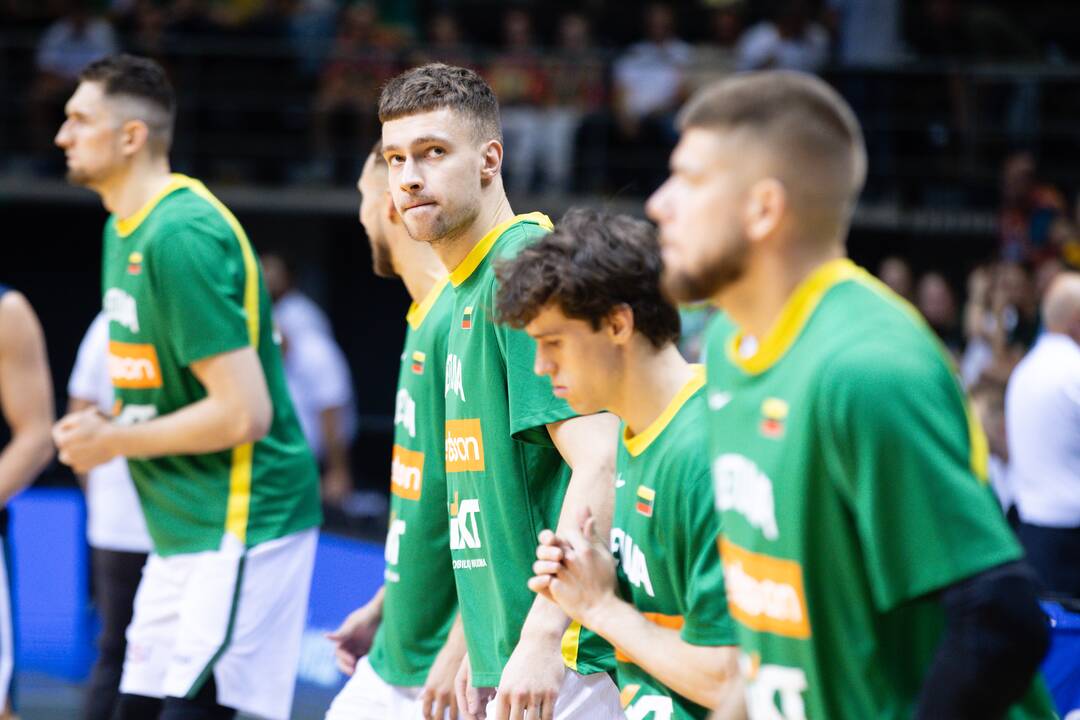 Krepšinio rinktinės kontrolinės rungtynės: Lietuva–Slovėnija (94:72)