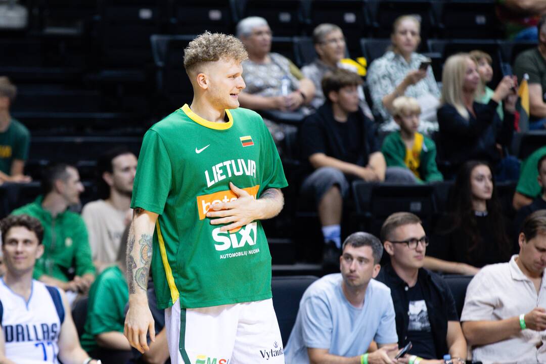 Krepšinio rinktinės kontrolinės rungtynės: Lietuva–Slovėnija (94:72)