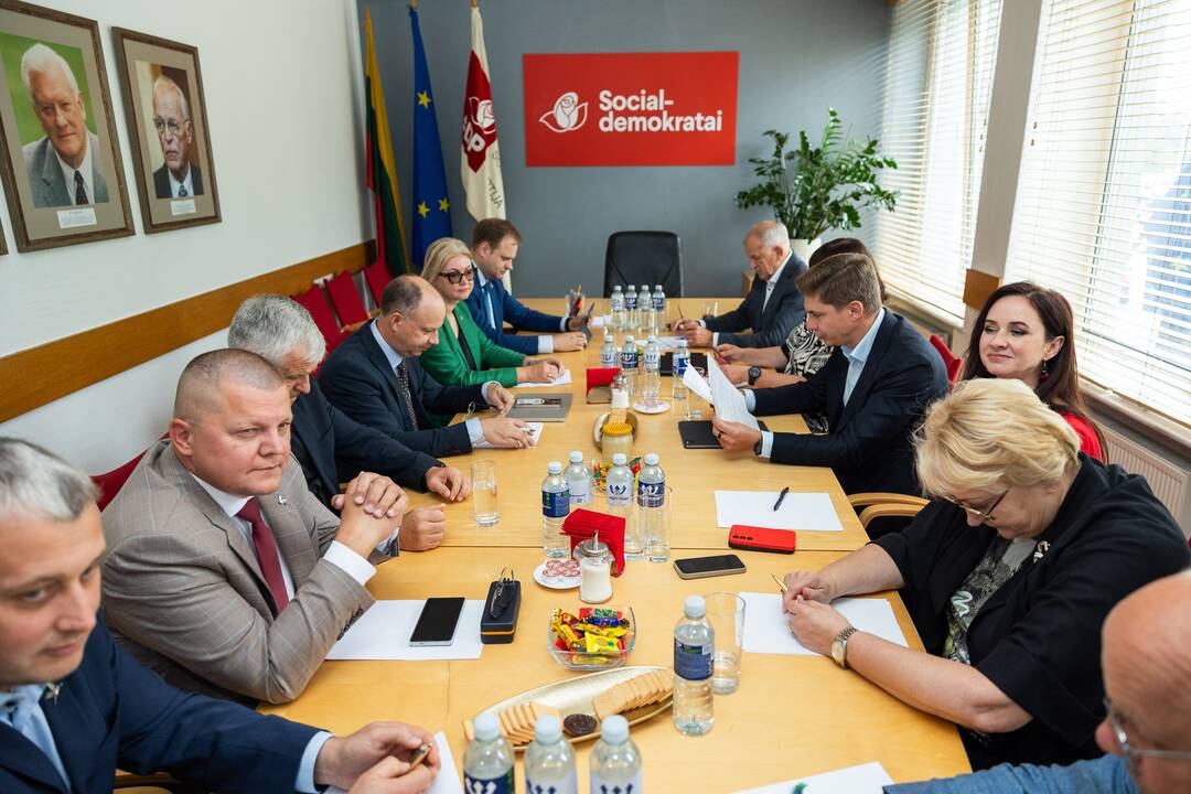 LSDP susitikimas su Lietuvos valstiečių ir žaliųjų sąjunga