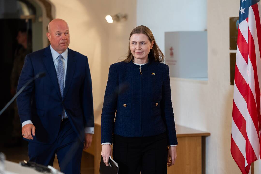 Šakalienės ir JAV ambasadoriaus prie NATO spaudos konferencija 