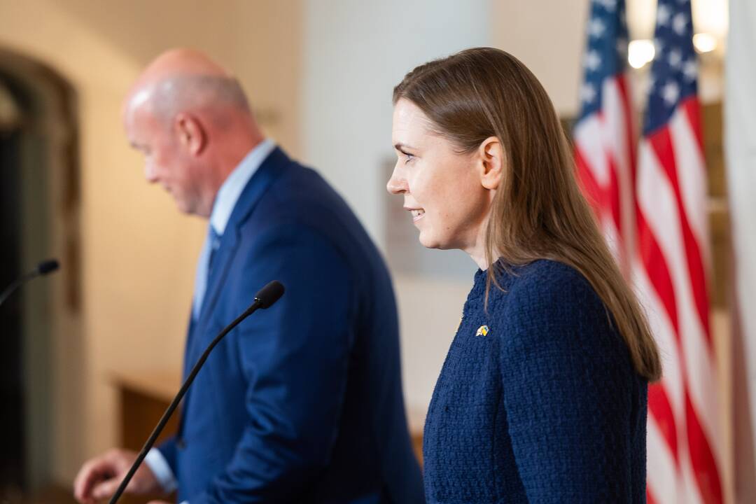 Šakalienės ir JAV ambasadoriaus prie NATO spaudos konferencija 