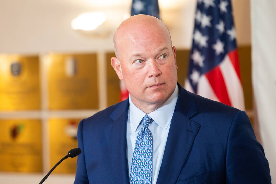 Šakalienės ir JAV ambasadoriaus prie NATO spaudos konferencija 
