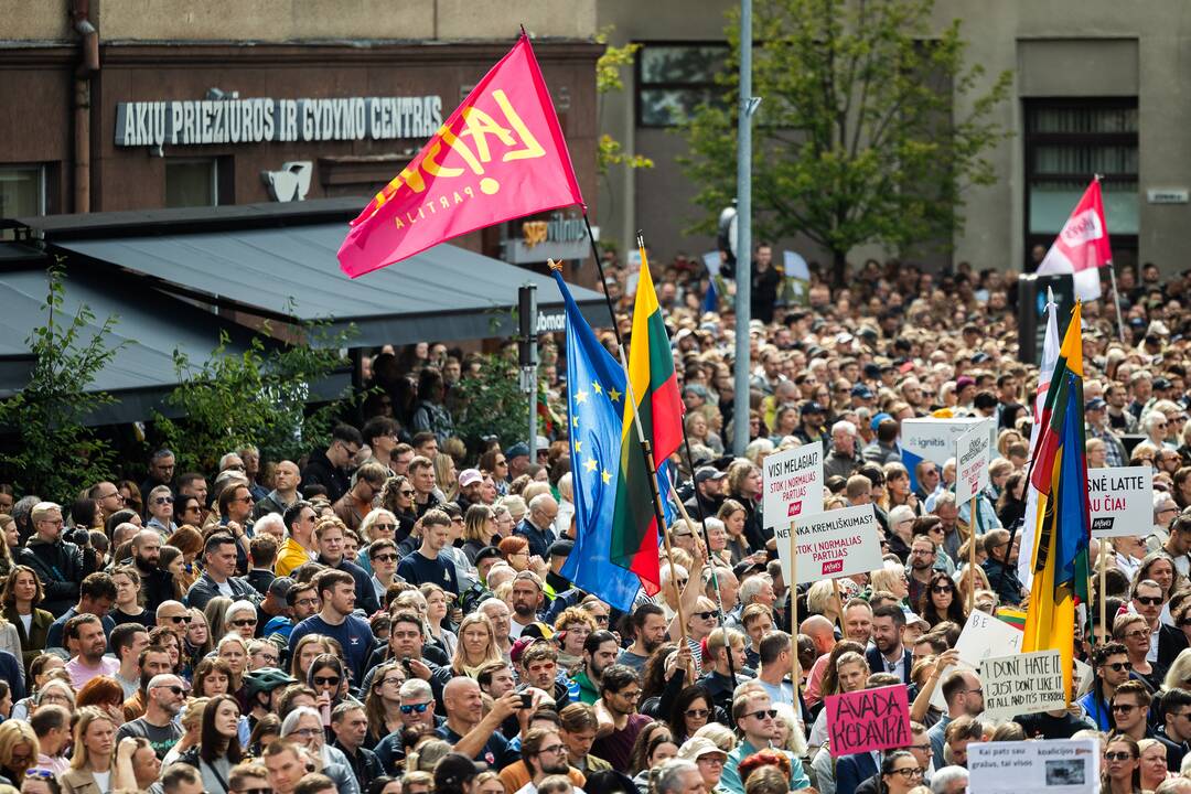 Protesto „Gėdos diena“ dalyviai prie Seimo
