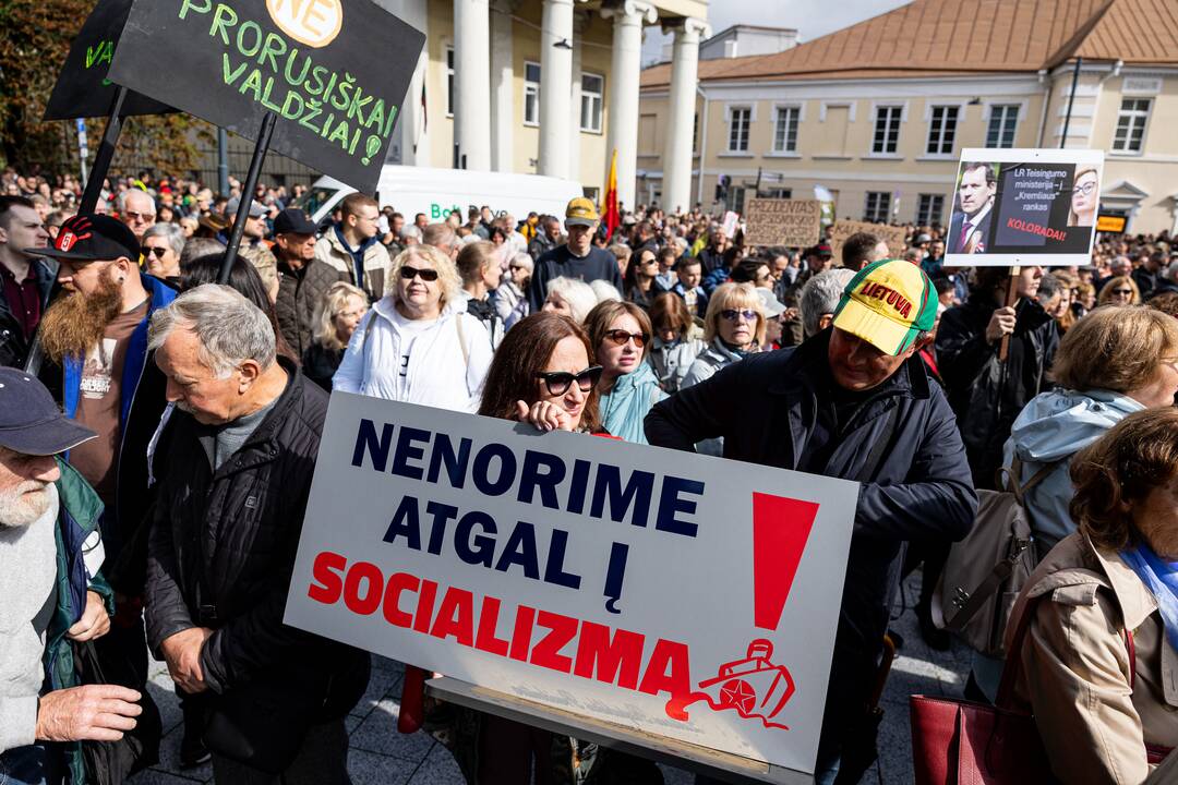 Sostinėje – protestas „Gėdos diena“