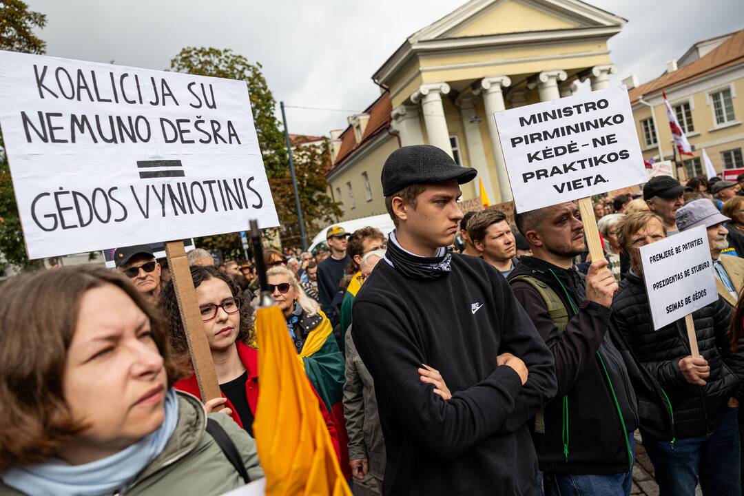 Sostinėje – protestas „Gėdos diena“