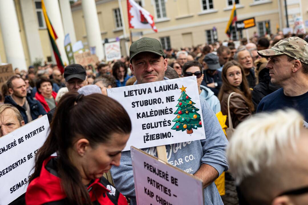 Sostinėje – protestas „Gėdos diena“