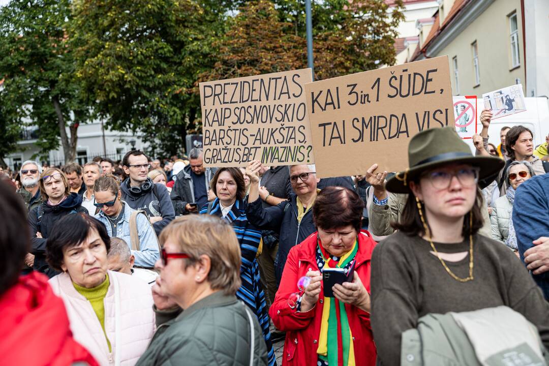 Sostinėje – protestas „Gėdos diena“